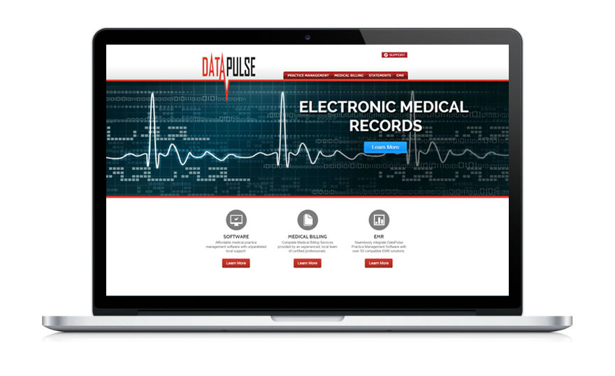 Custom Designed Website on Computer