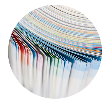 Colorful Pages in Book